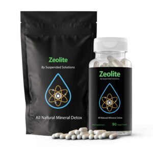 Suspended Solutions cápsulas de zeolita clinoptilolita para detox natural