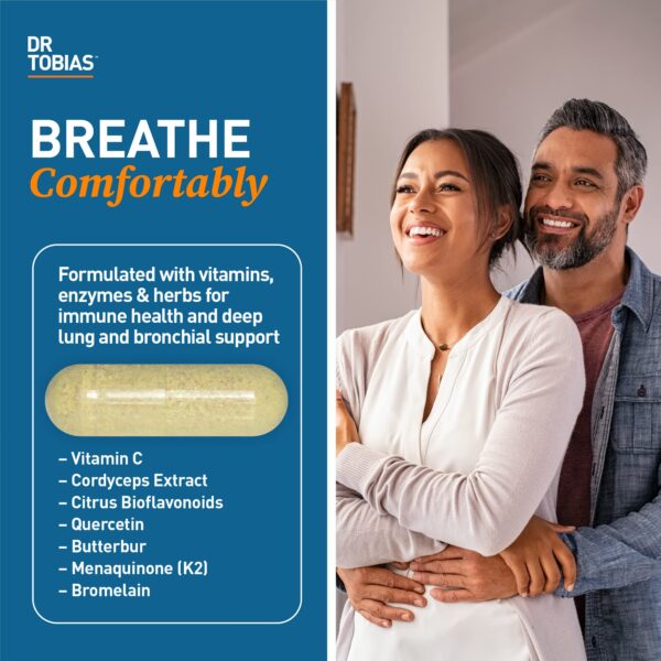 Cápsulas Dr. Tobias para salud respiratoria con ingredientes naturales