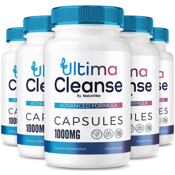 Empaque frontal de Ultima Cleanse cápsulas Empaque frontal de Ultima Cleanse cápsulas