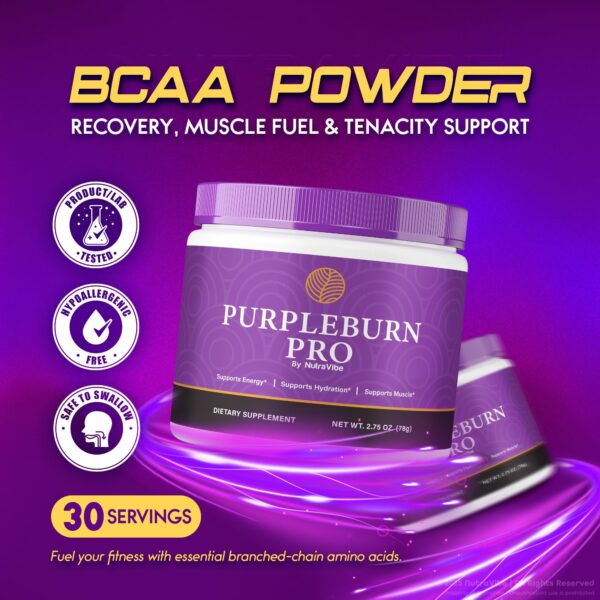 Frasco Purple Burn Pro con información