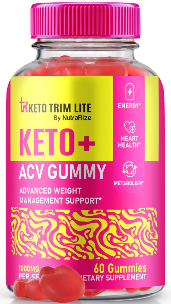 Gomitas Keto Lite Trim ACV paquete principal con vinagre de manzana