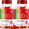 Gummies duo keto acv paquete 2 botella frontal
