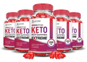 Paquete de 5 Keto Drops Gominolas ACV Extreme 2000mg 300 unidades Paquete de 5 Keto Drops Gominolas ACV Extreme 2000mg 300 unidades