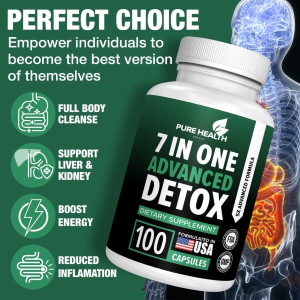 Detox cápsulas fórmula avanzada 100 unidades