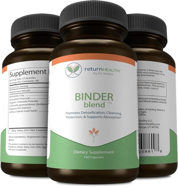 Binder Blend suplemento digestivo con carbón activado y bentonita