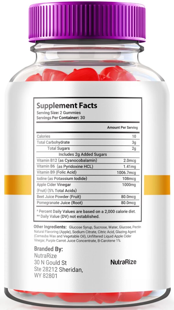 Gomitas keto NutraRize Rapid Ripped abierta