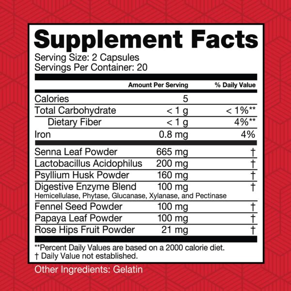 Health Plus Herbal Detox+ envase lateral