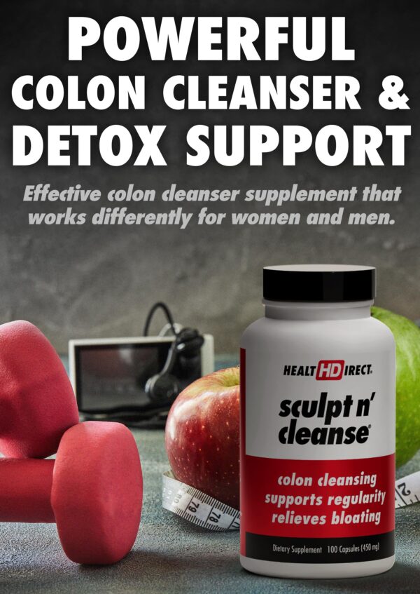 Etiqueta Sculpt n' Cleanse detox colon natural