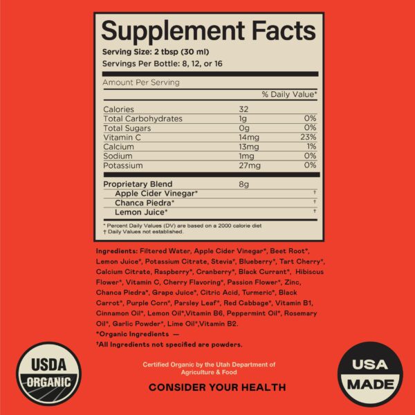 Extracto orgánico de chanca piedra para salud renal y detox