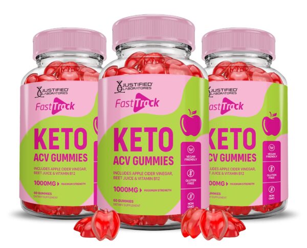 Paquete 3 gomitas Fast Track Keto ACV fórmula avanzada
