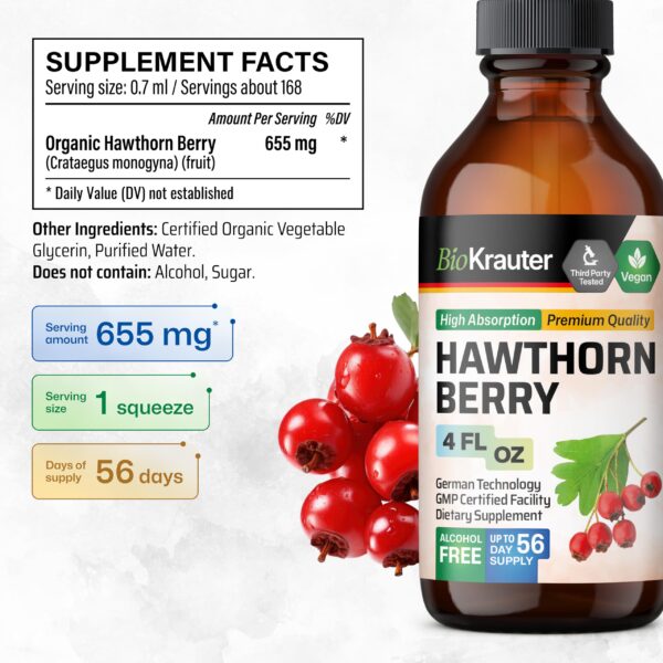 Botellas tinturas BIO KRAUTER para pulmones y espino