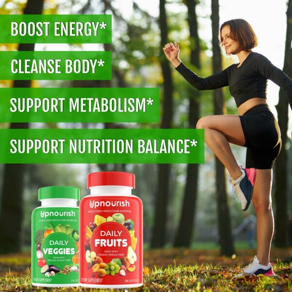 Suplemento orgánico UpNourish para energía y limpieza