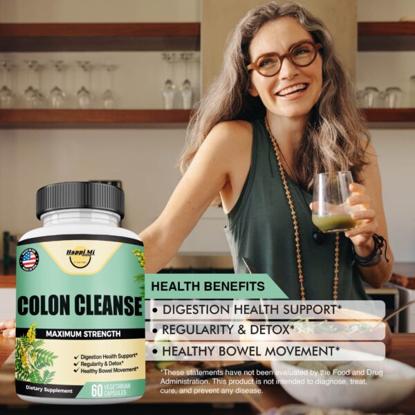 Detox natural de colon en cápsulas 60 unidades Happi Mi Nutrition