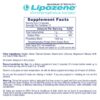Etiqueta frontal de Lipozene