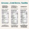 Botellas individuales de proteína PUR Greens Vanilla Choco