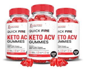 Paquete de 3 gomitas Quick Fire Keto ACV 180 piezas
