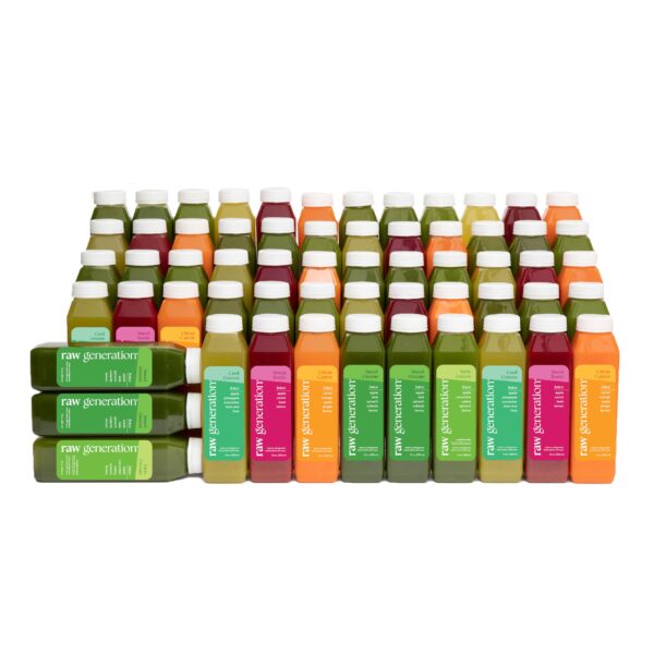 Jugo detox Raw Generation 10 días plan 60 botellas
