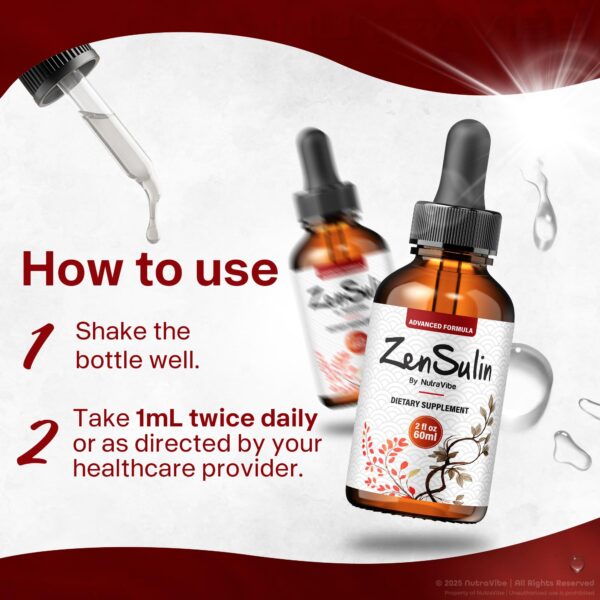 Vista lateral de ZenSulin Drops