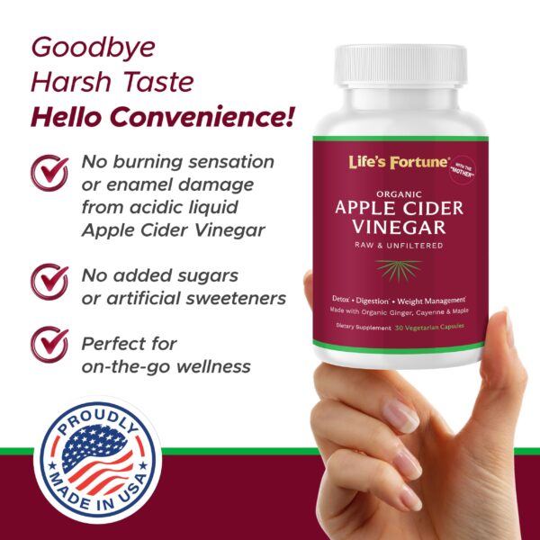 Life's Fortune cápsulas con vinagre de sidra y especias naturales Life's Fortune cápsulas con vinagre de sidra y especias naturales