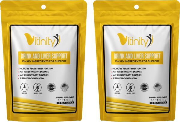 Vitinity Anti Drink suplemento apoyo hígado paquete