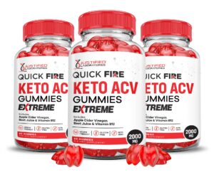 Gomitas keto Quick Fire ACV 2000mg paquete 3