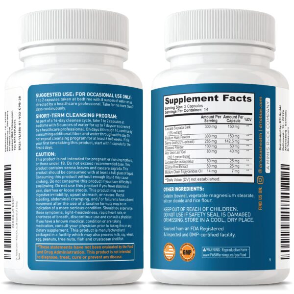 Suplemento para detox natural de colon Dr. Tobias