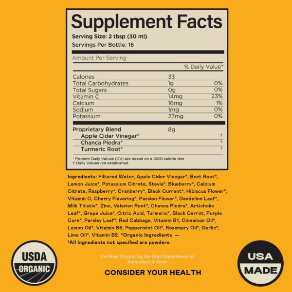 Salud vesicular y digestiva con fórmula líquida orgánica