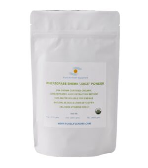 Purelife polvo de trigo verde enema orgánico para detoxificación