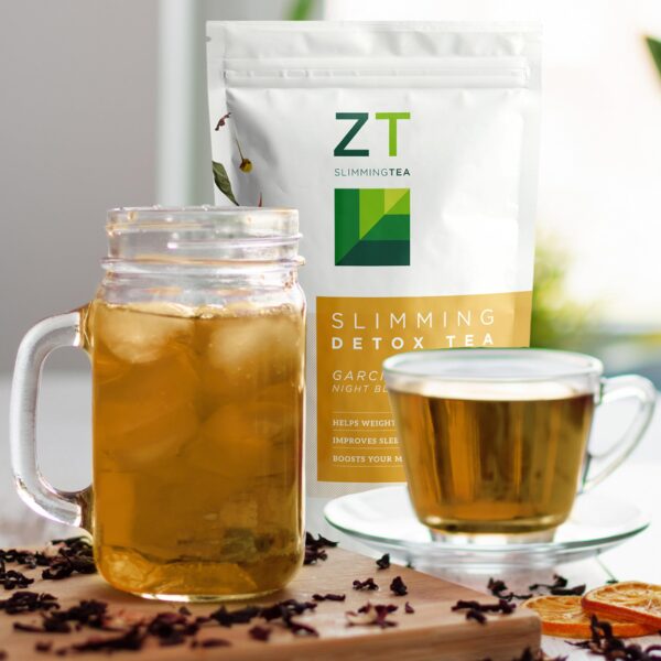 Frasco té detox ZT Slimming Tea para apoyo pérdida de peso