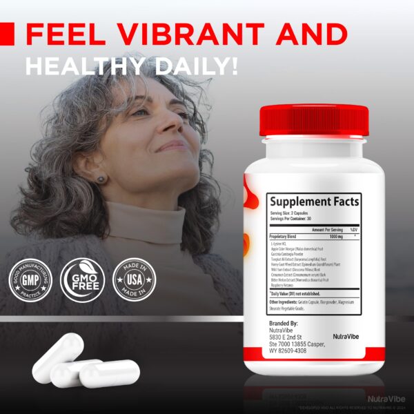 NutraVibe pastillas Glycogen Balance fórmula natural para bienestrar