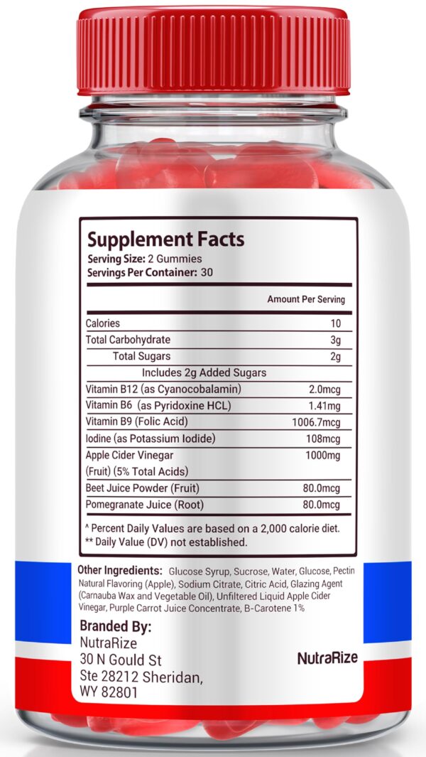 LibertyBites gomitas acv fórmula premium frasco