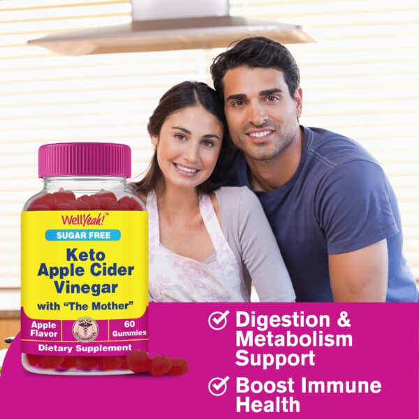 Gomitas sin azúcar WellYeah con vinagre de sidra y madre