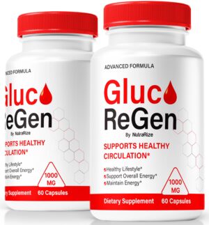 Caja NutraRize GlucoRegen suplemento para salud