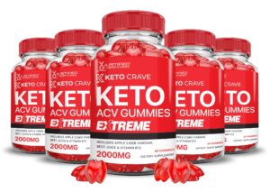 Gomitas Keto Crave ACV 2000MG paquete 5 unidades