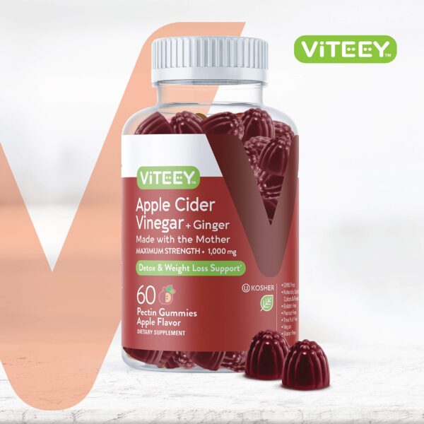 Viteey gomitas sabor manzana con jengibre y ACV