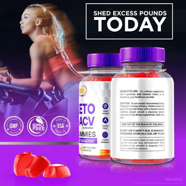 Empaque gomitas Turbo Ripped NutraRize vista lateral