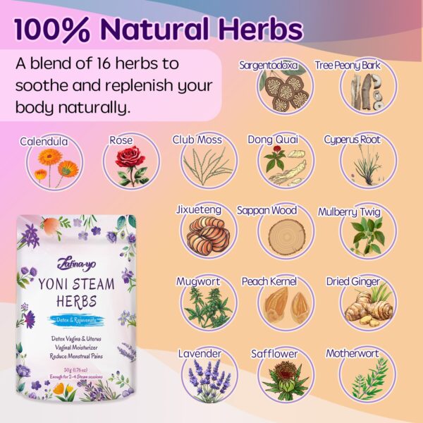 Hierbas y etiqueta de ingredientes