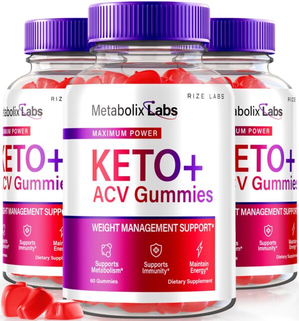 Paquete de gomitas Keto Plus ACV Metabolix Labs 180 unidades
