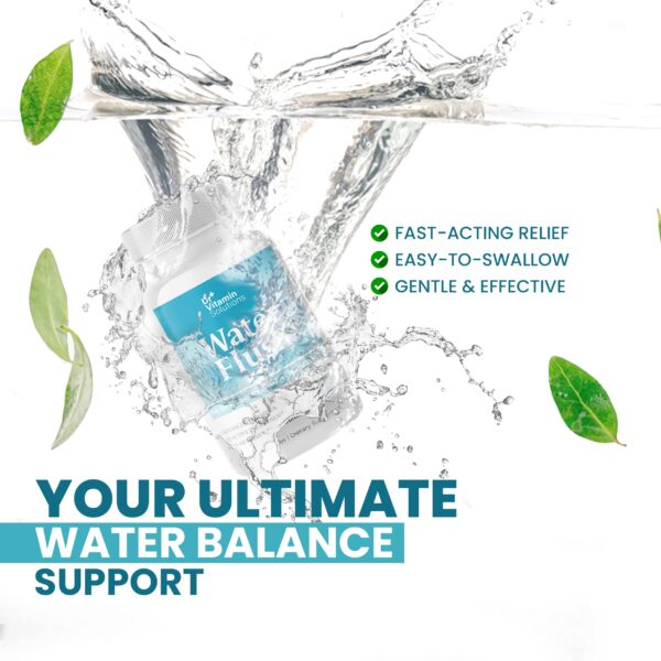 DIurético Water Flush con ingredientes naturales en cápsulas