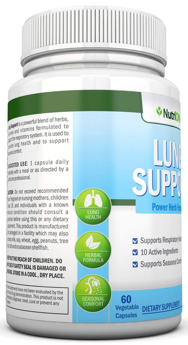 Suplemento NutriONN para limpieza pulmonar y respiración