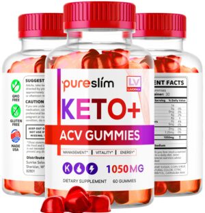 PureSlim KetoACV gomitas suplemento fórmula avanzada 180 unidades