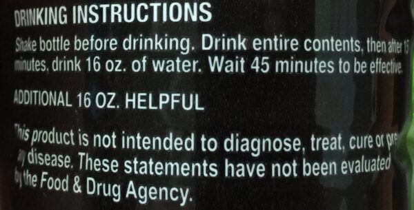 Presentación Champ Flush Out bebida desintoxicante fresa kiwi