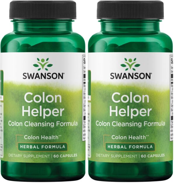 Swanson Colon Helper cápsulas en botella