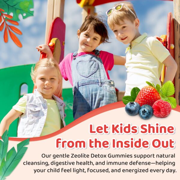 Gomitas de zeolita en frasco