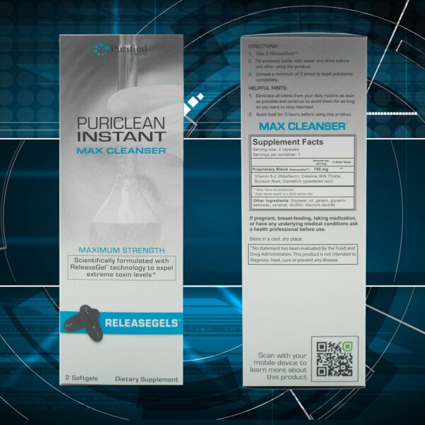 Cápsulas Puriclean Max Cleanser desintoxicación rápida corporal