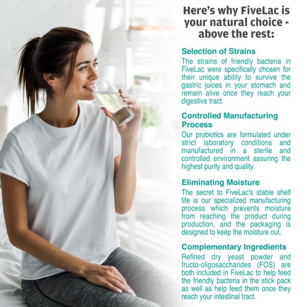 FiveLac suplemento para diversidad microbiana intestinal