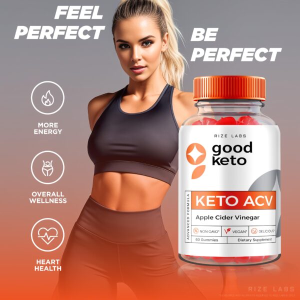Frontal caja gomitas Good Keto ACV para pérdida avanzada peso
