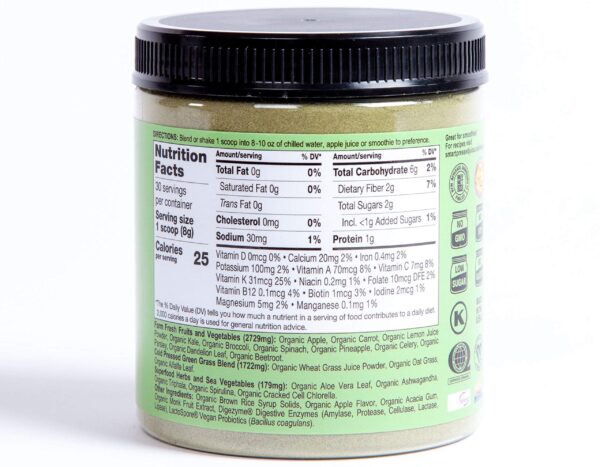 Polvo orgánico prensado en frío para detox y energía saludable