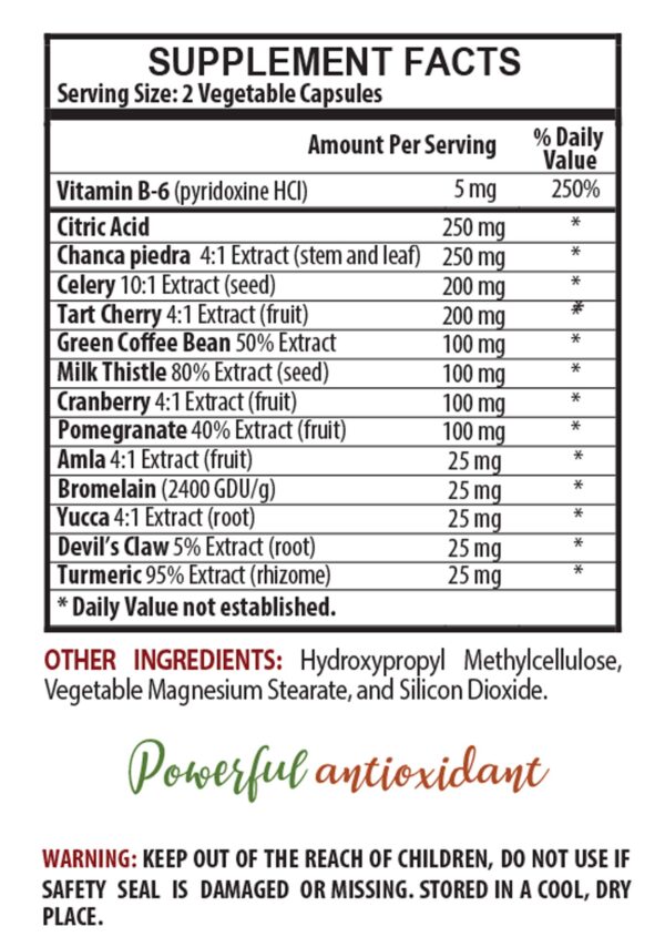 Frasco de cápsulas vegetales Alerna para salud renal
