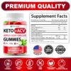 Vista cercana de gomitas Keto ACV para adelgazar